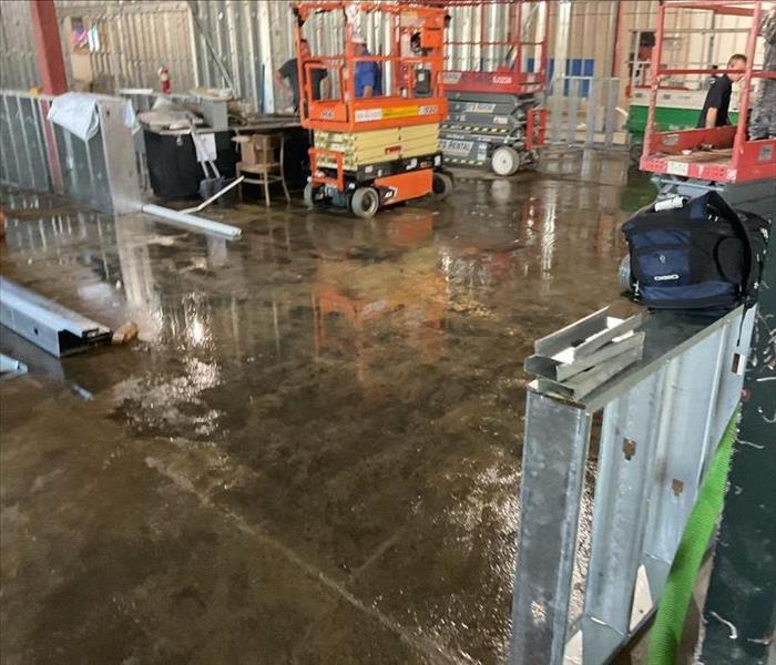 Water loss in a large commercial space